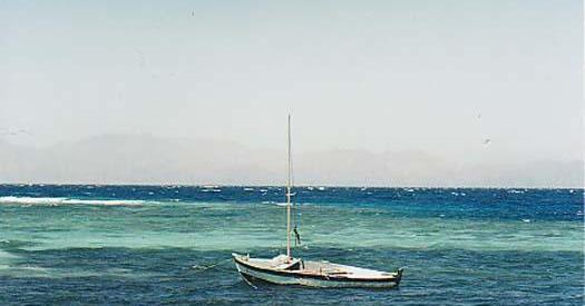 Sailboat in Blue Lagoon